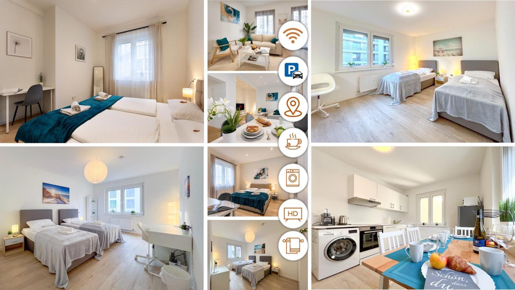 Rosenberg-Suites - Zentral, Stellplatz, Grosse Terasse, Business & Privat Heilbronn Bagian luar foto